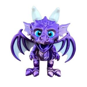 Purple Articulated Dragon (Head, Wings, Jaw, Arms, Legs, and Tail Moves)